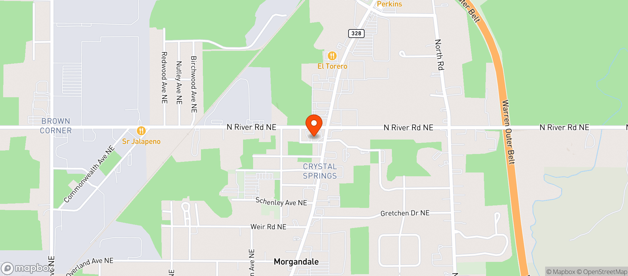 Map showing Cork & Cap Bottle Shop (Warren)