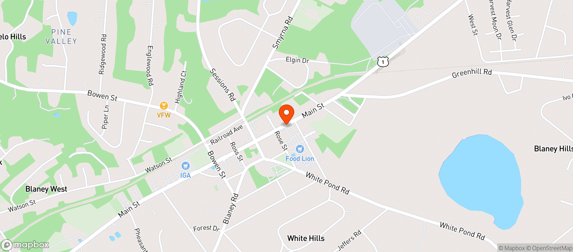 Map showing Food Lion