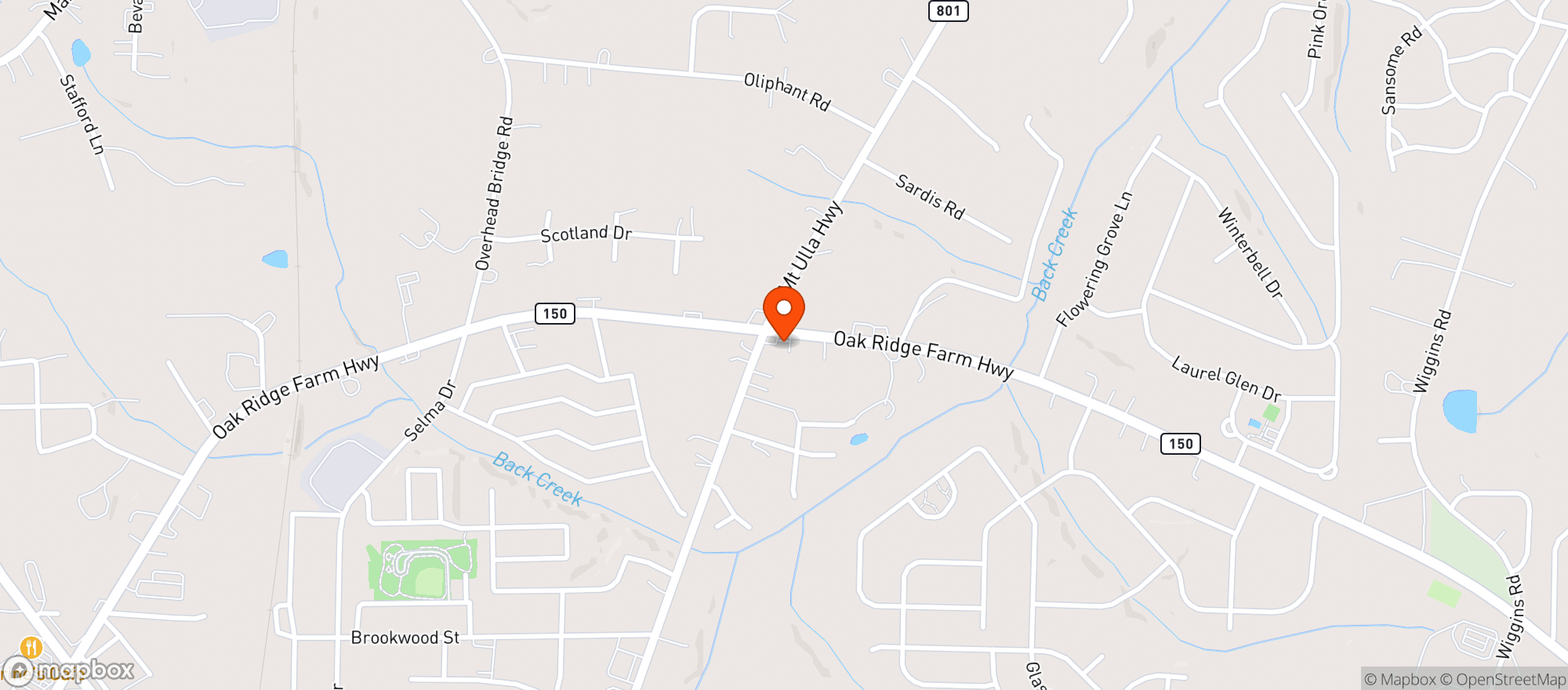 Map showing D Mart 6 (Mooresville)