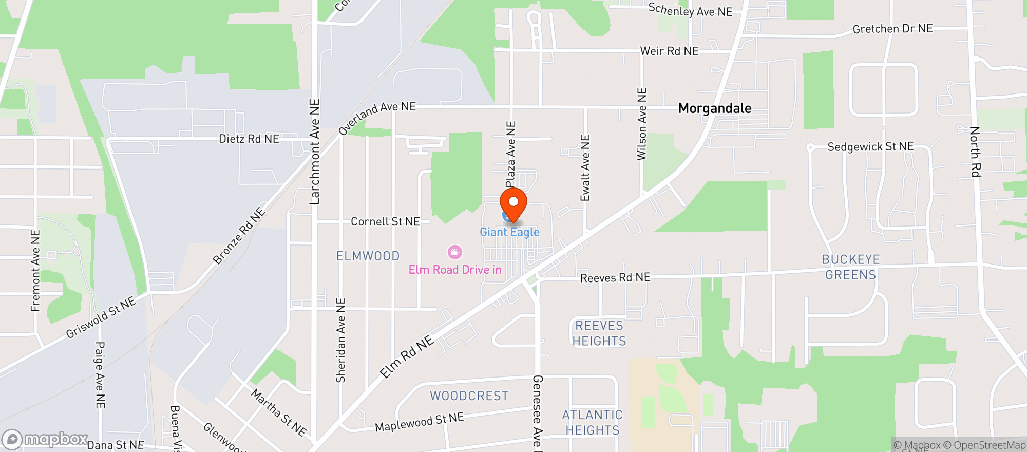 Map showing G Eagle 1219 Warren