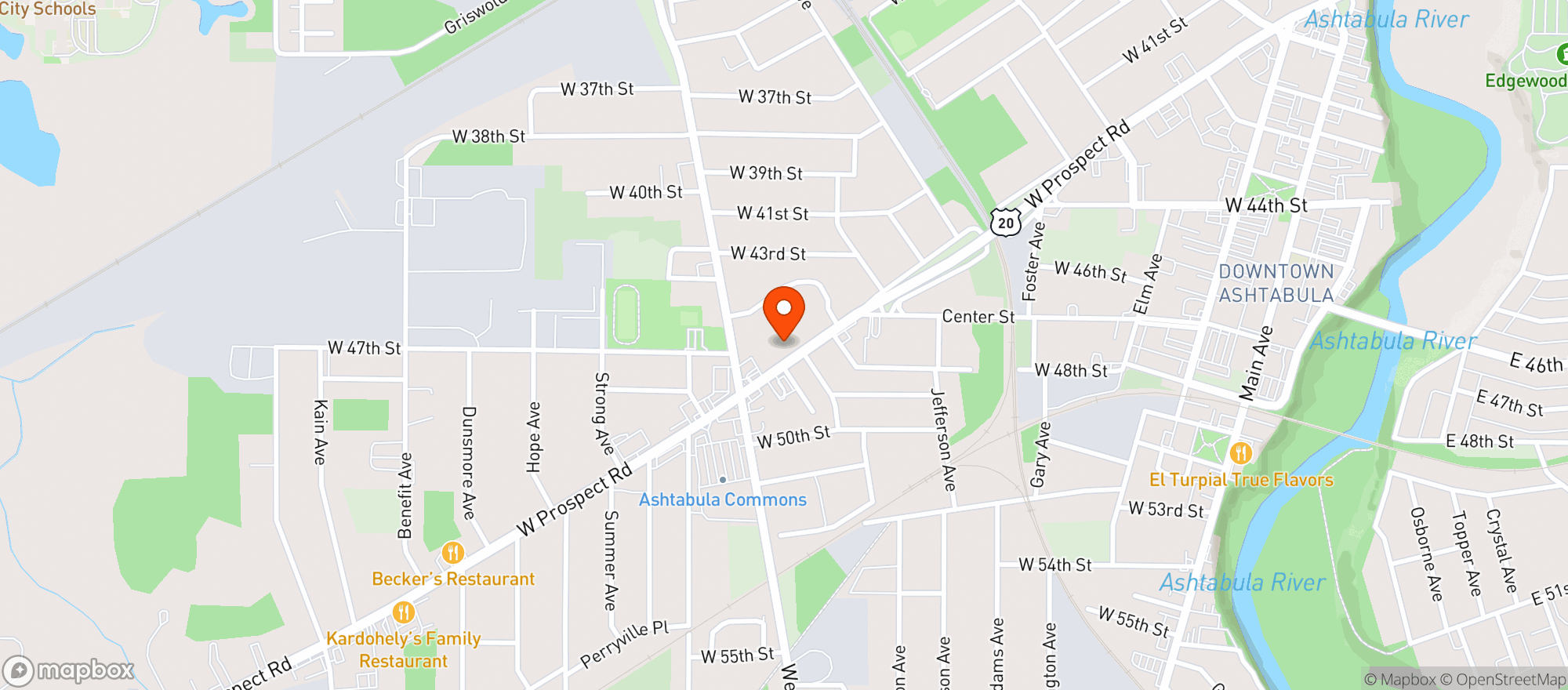 Map showing Bull Run Mart