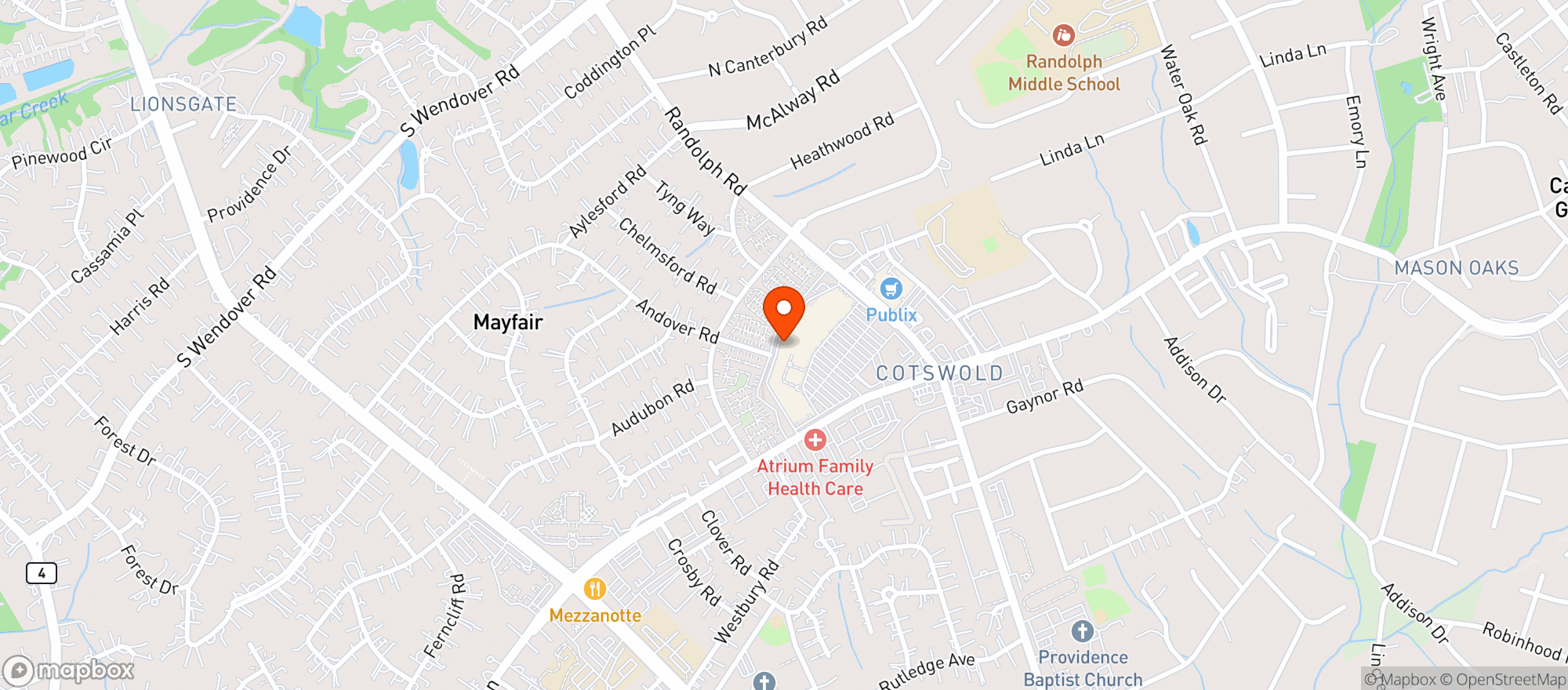 Map showing The Butler's Pantry