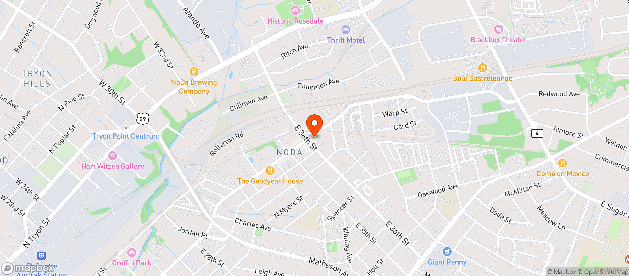 Map showing Salud Beer Shop