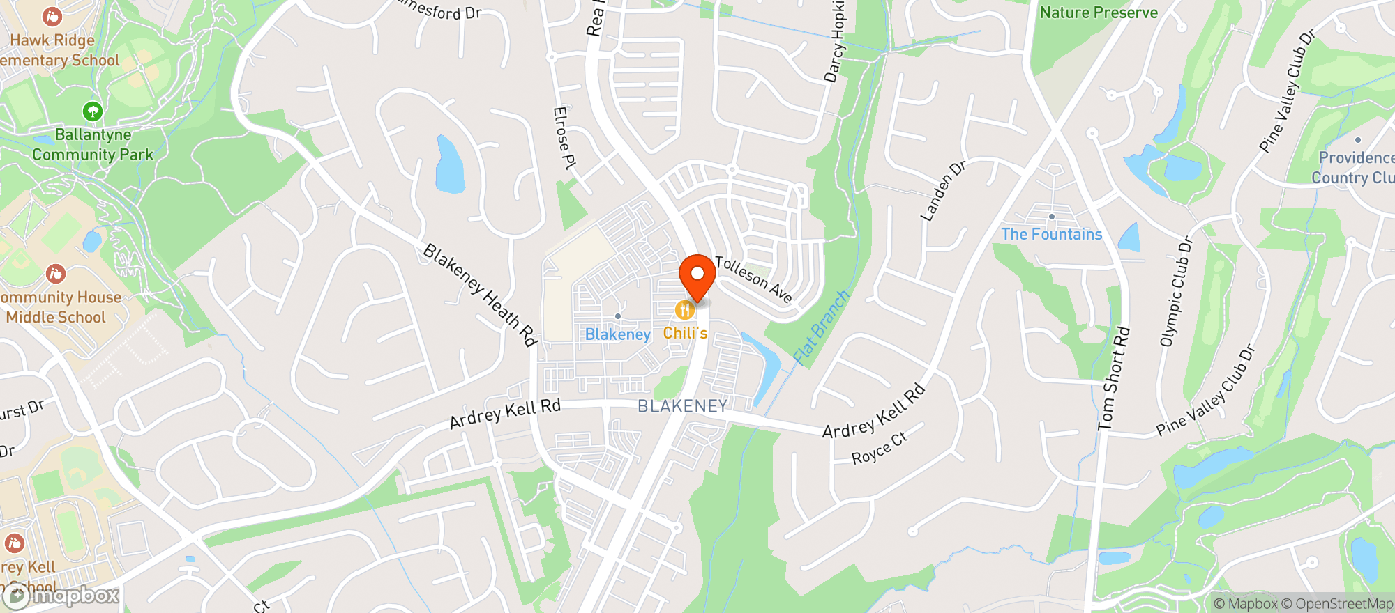 Map showing Harris Teeter
