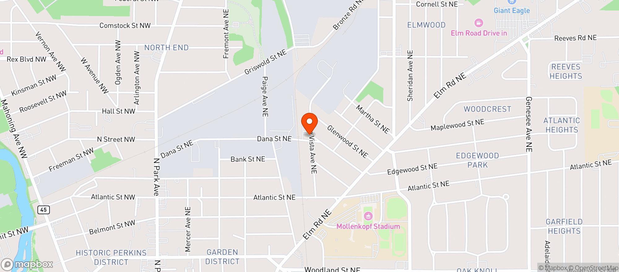 Map showing Buena Vista Cafe #1