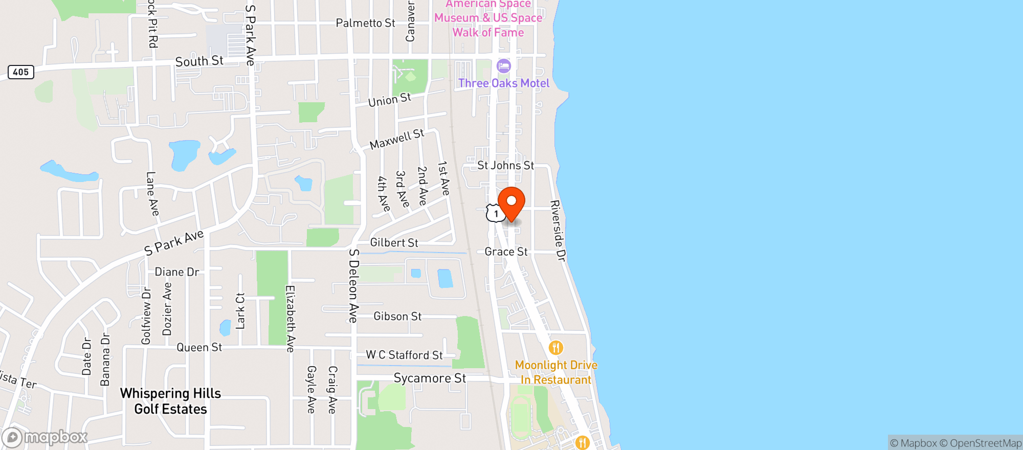 Map showing ABC Fine Wine & Spirits