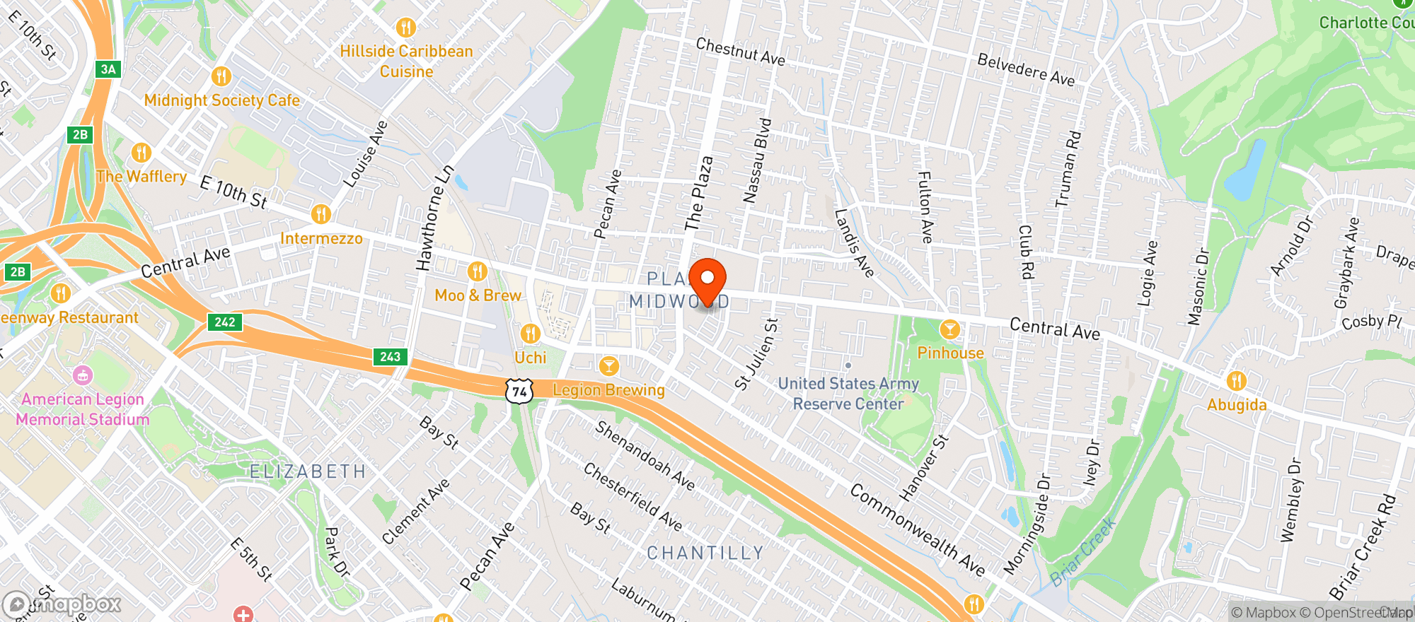 Map showing Harris Teeter #401
