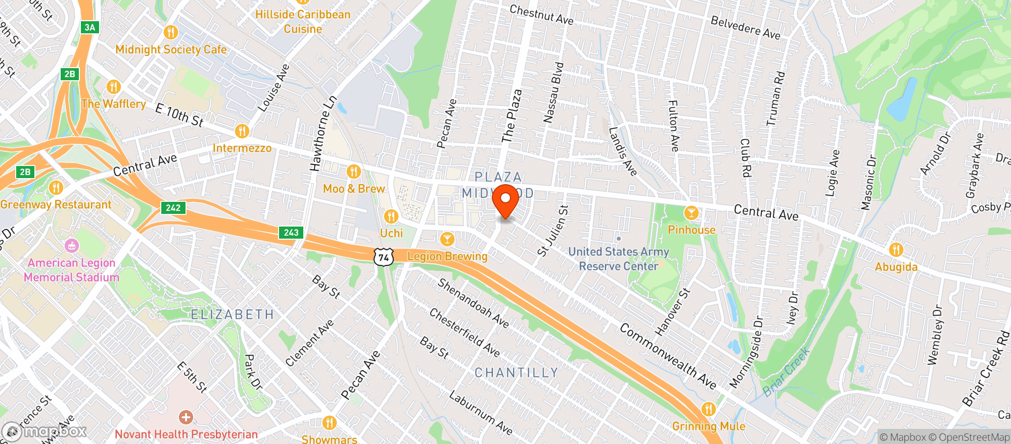 Map showing Supperland