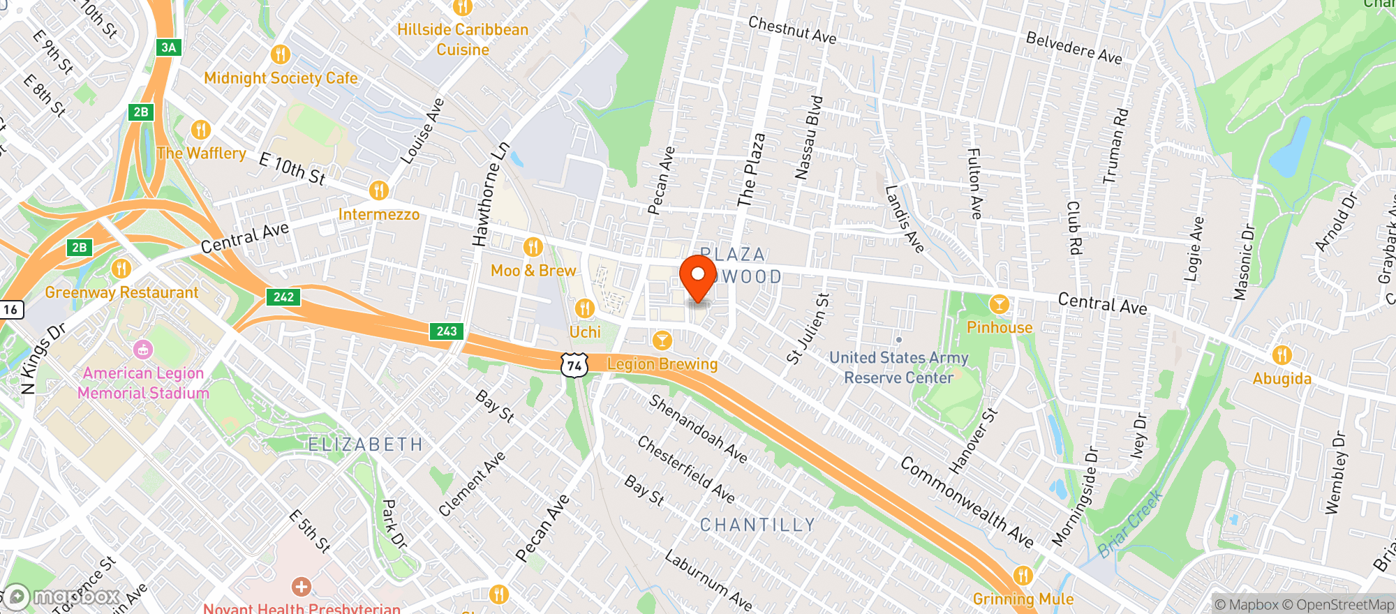 Map showing Burial Beer Co. House Of Relics