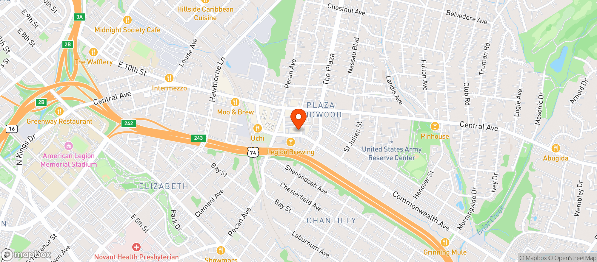 Map showing Calle Sol