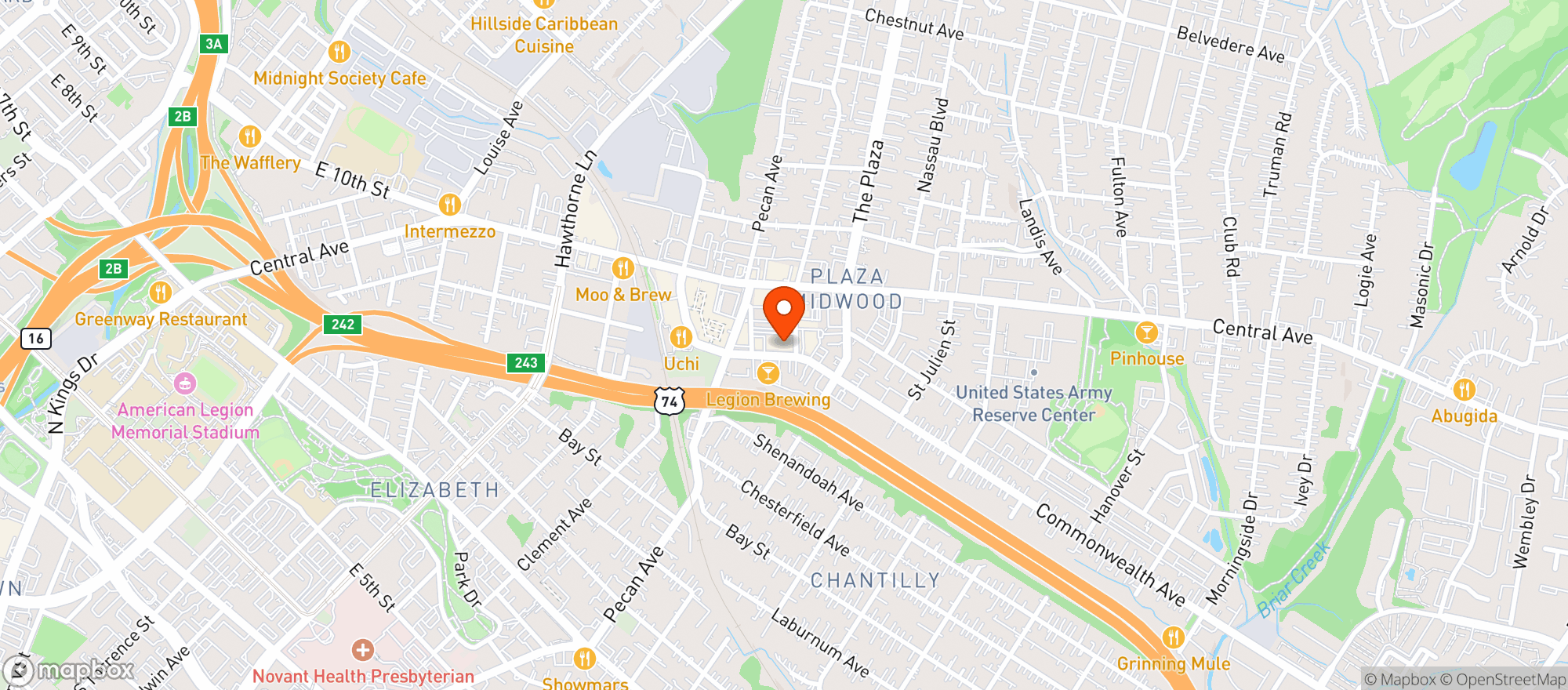 Map showing Petras Piano Bar & Cabare