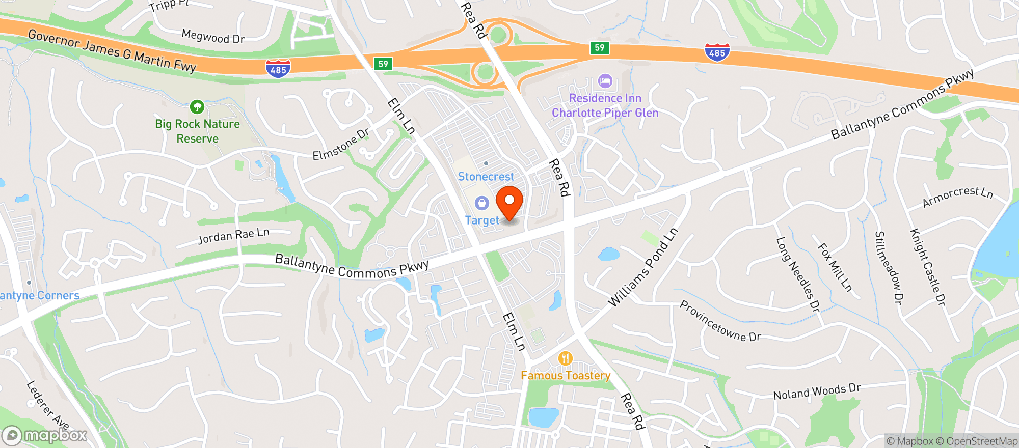 Map showing Gnc