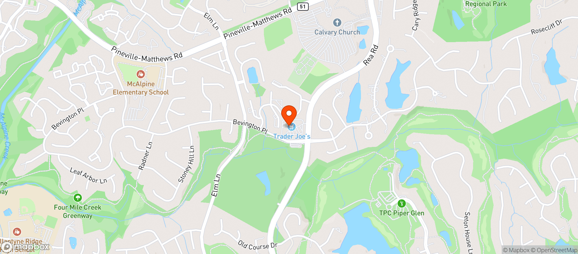 Map showing Trader Joes #742