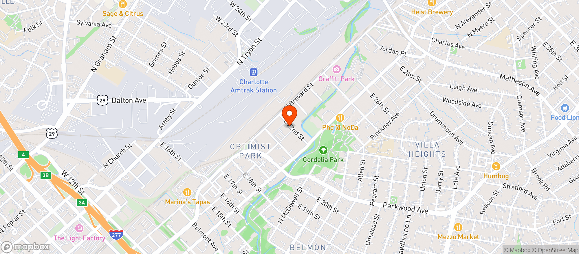 Map showing Starlight On 22nd