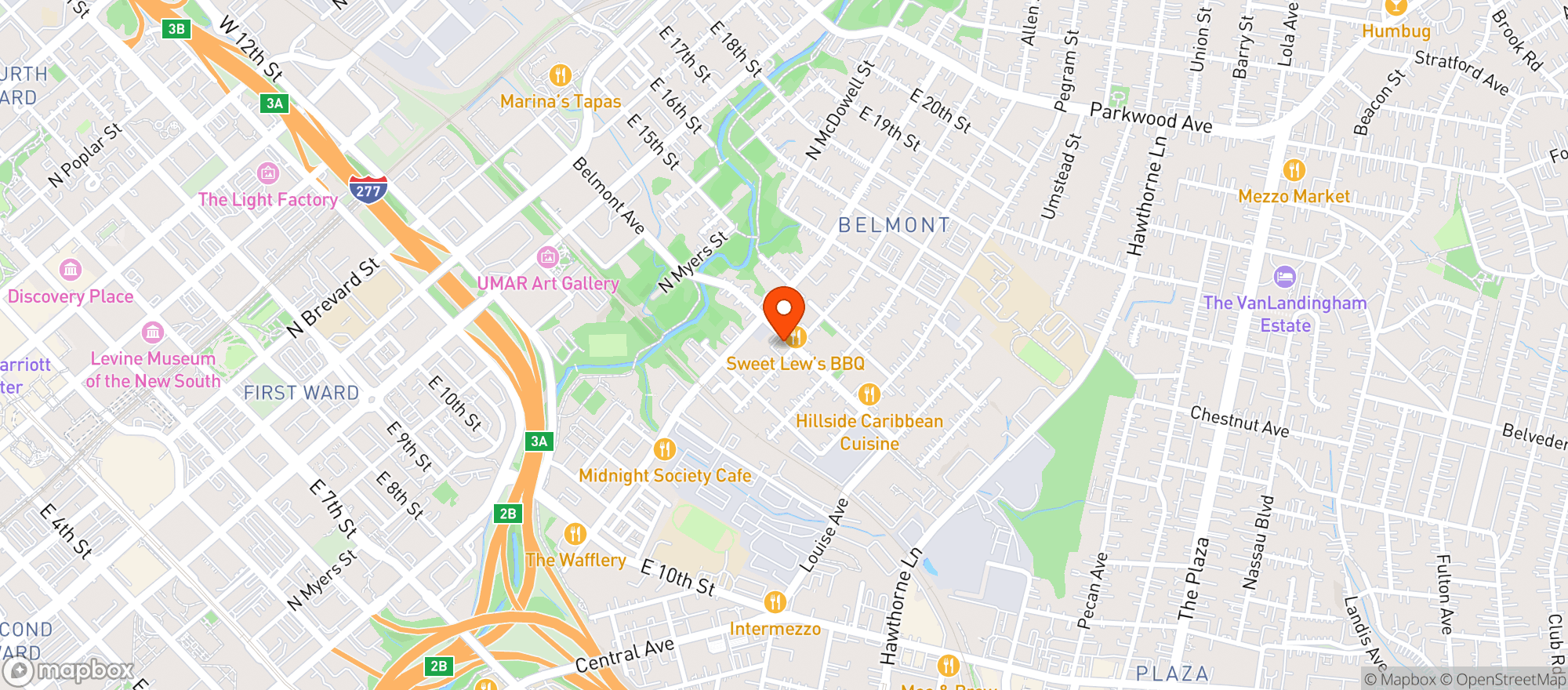 Map showing Bloom And Bottle
