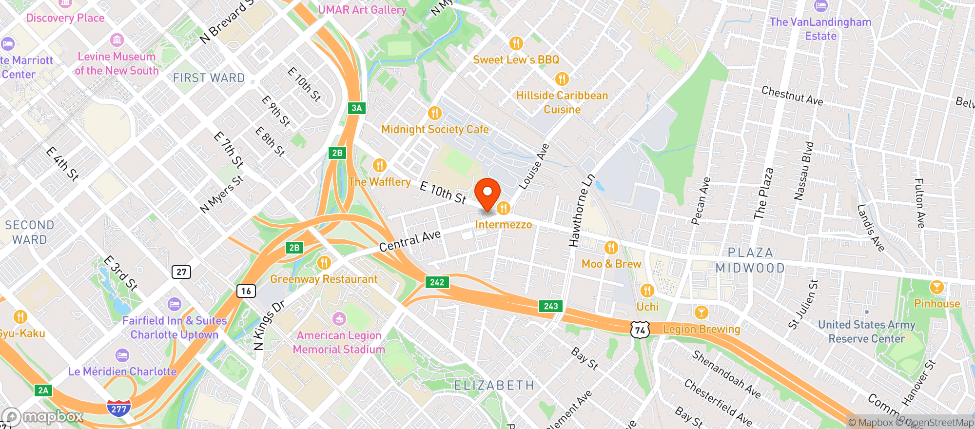 Map showing Sip City Taproom And Bottle Shop