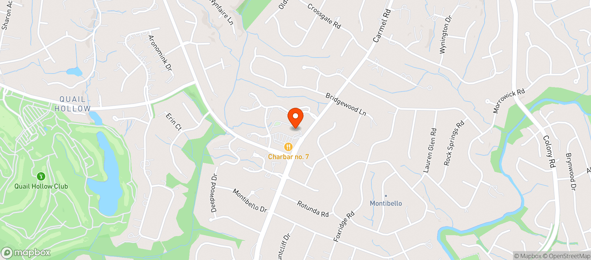 Map showing Harris Teeter