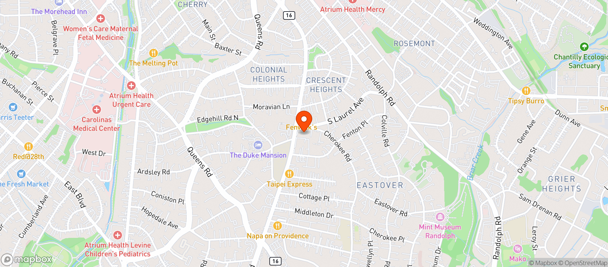Map showing Laurel Market