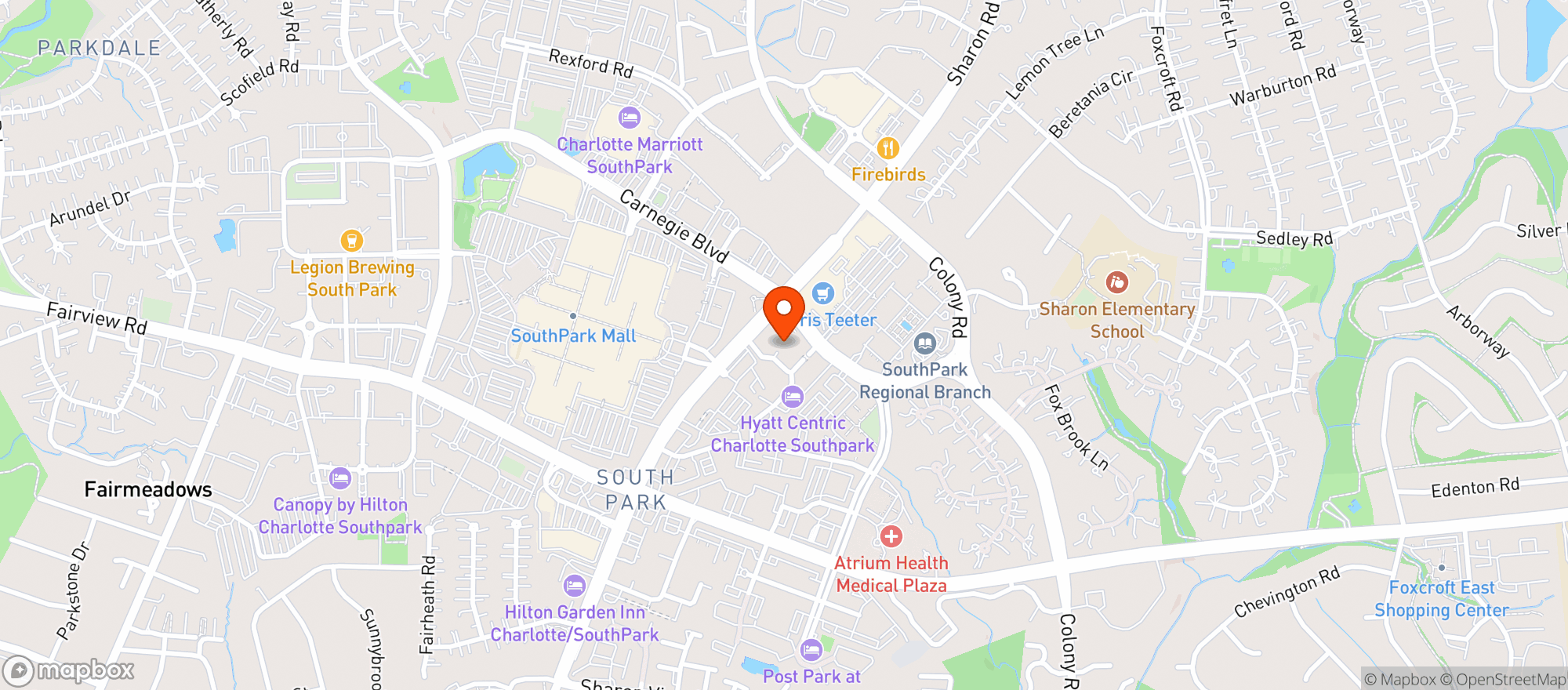 Map showing Intown Golf Club