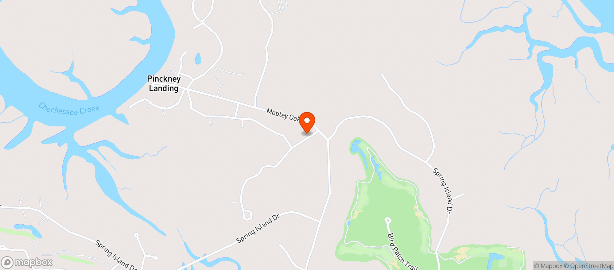 Map showing Spring Island Club