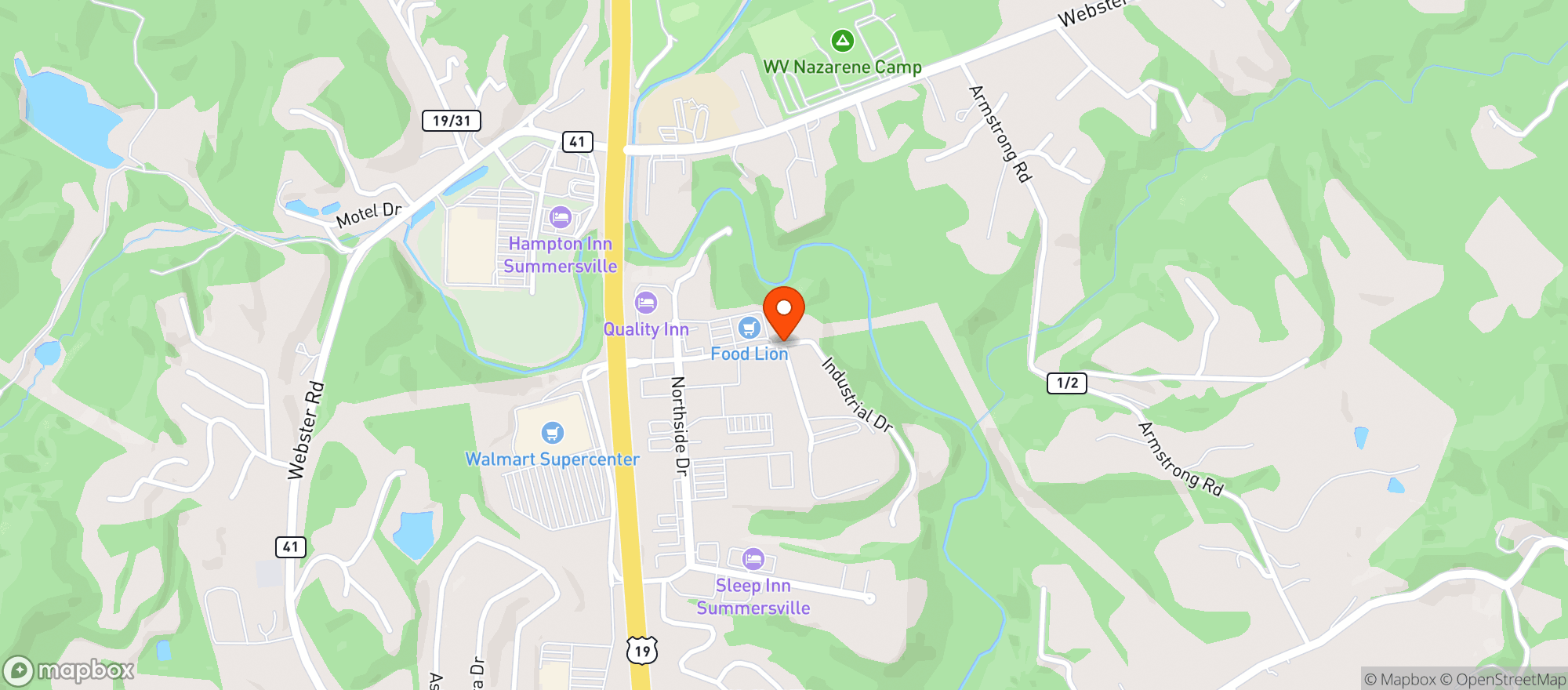 Map showing Food Lion