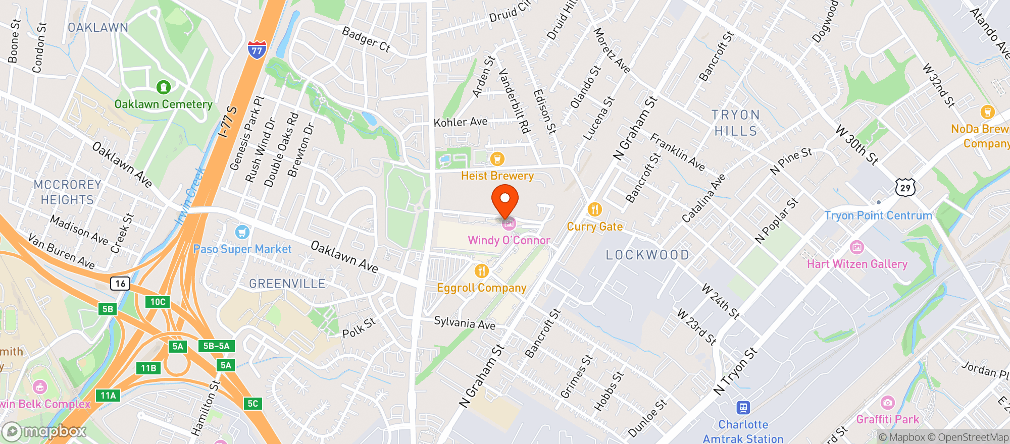 Map showing Noda Company Canteen