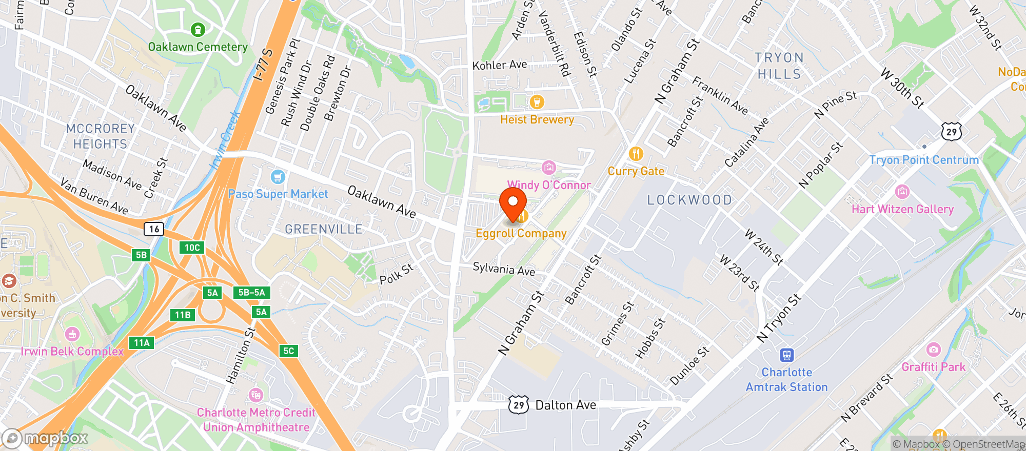 Map showing Free Range Camp Northend
