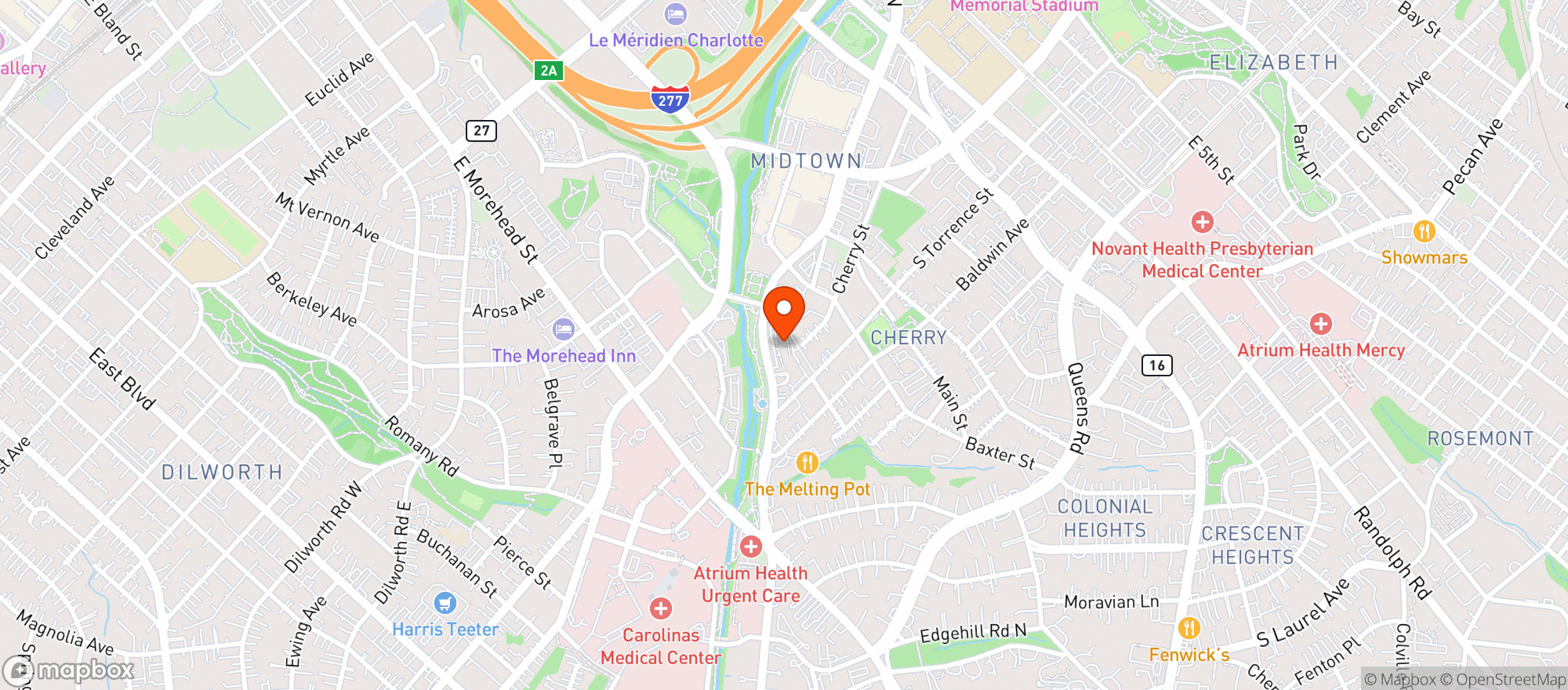 Map showing Blue Flowers - Kings Dr