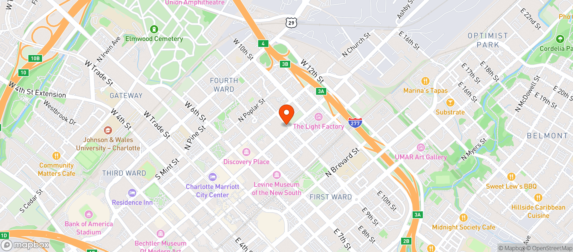 Map showing Walmart Supercenter