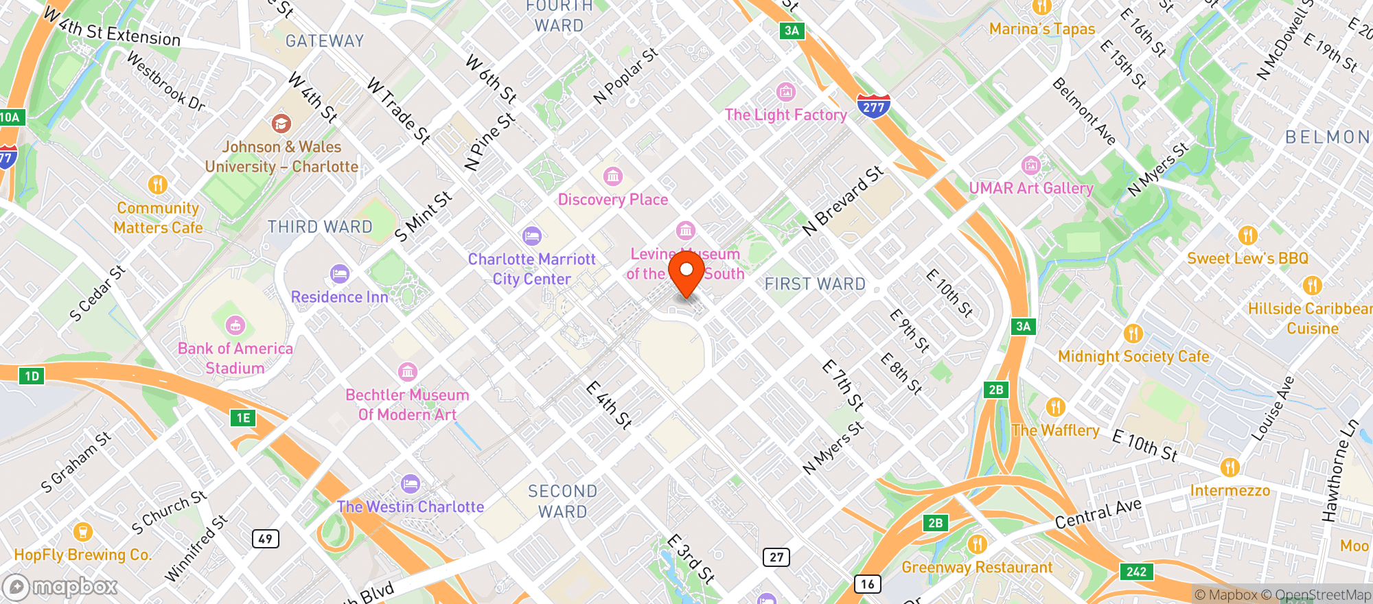 Map showing 311 Bar