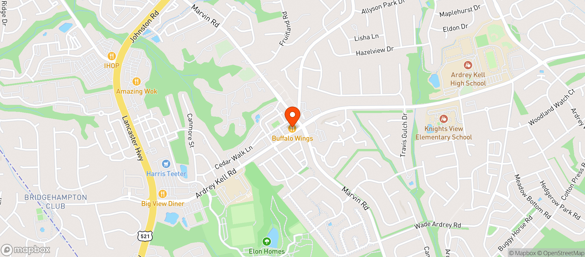 Map showing Club House