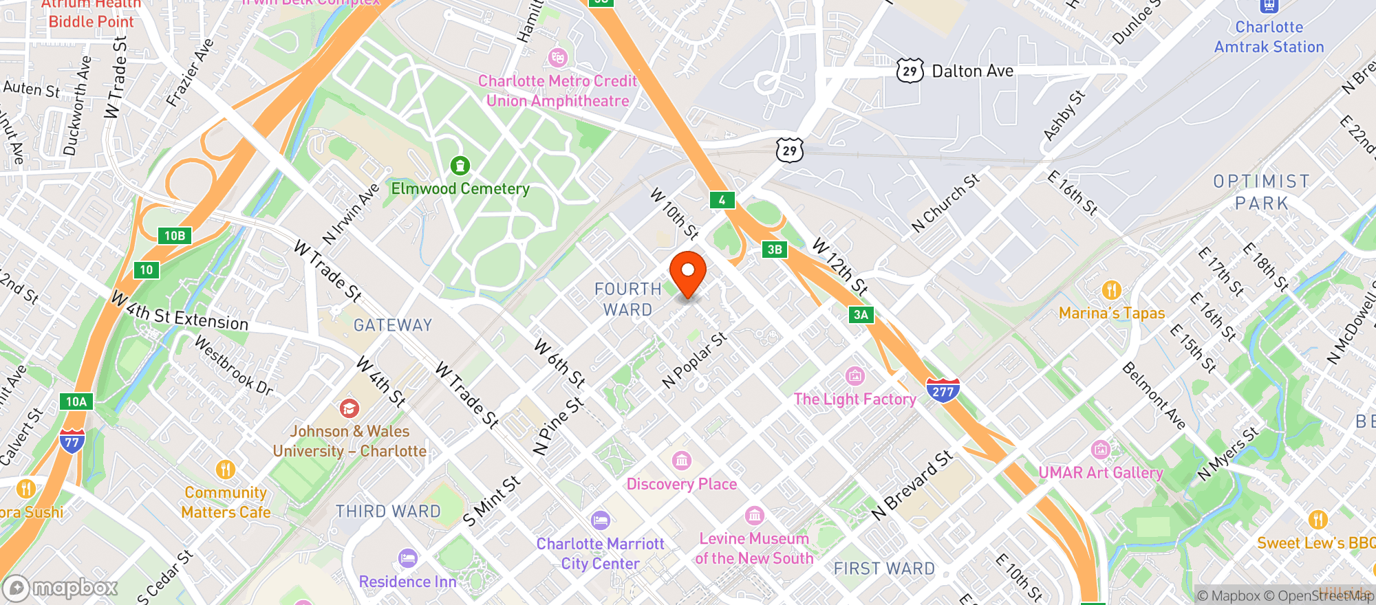 Map showing Alexander Michaels