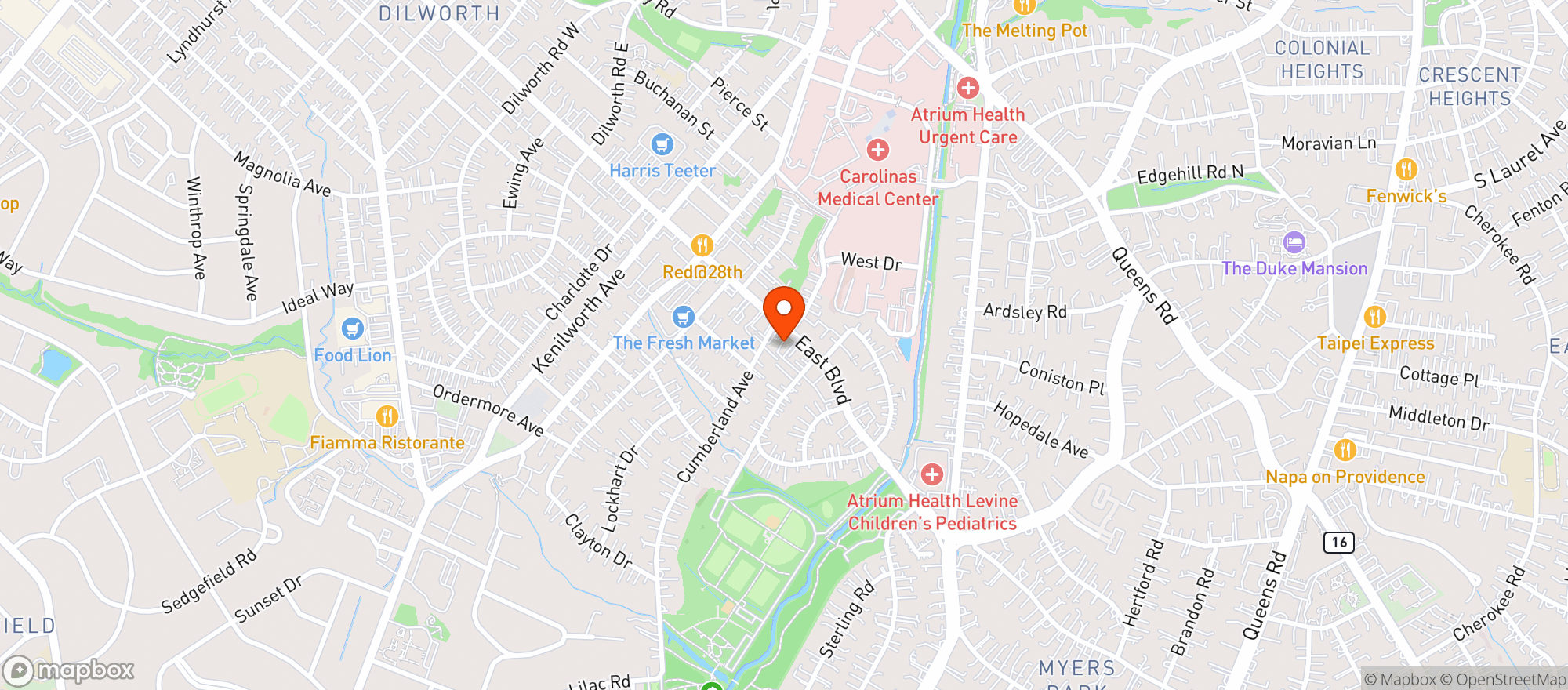 Map showing Kid Cashew Smokehouse