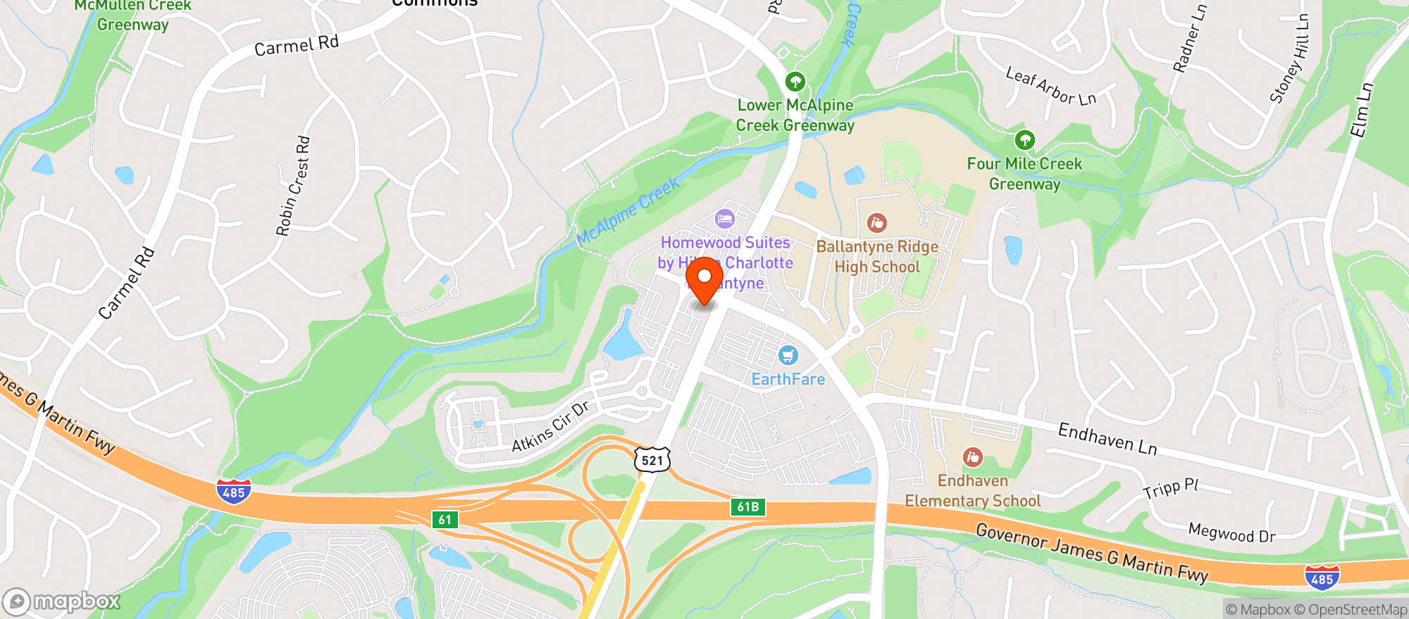Map showing Midwood Smokehouse