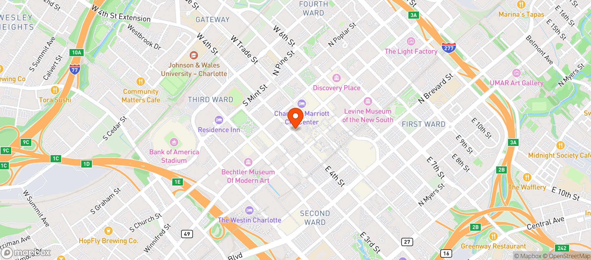 Map showing Chima Steakhouse