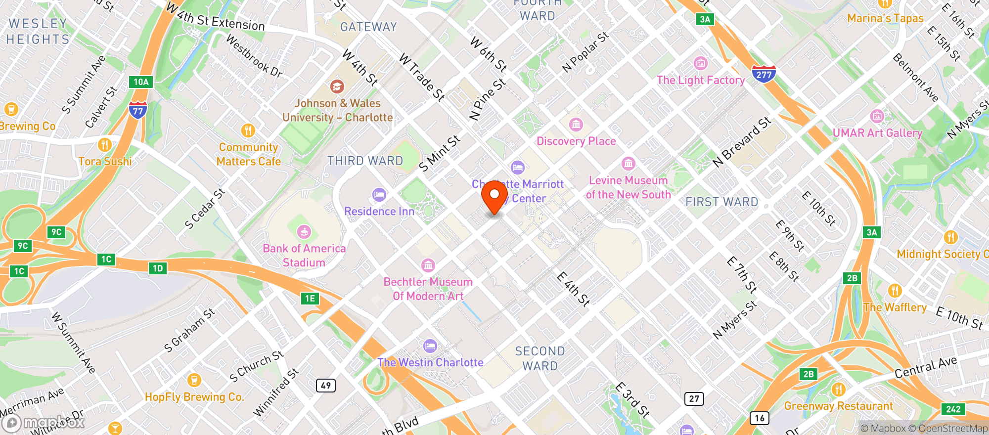 Map showing Mccormick & Schmicks