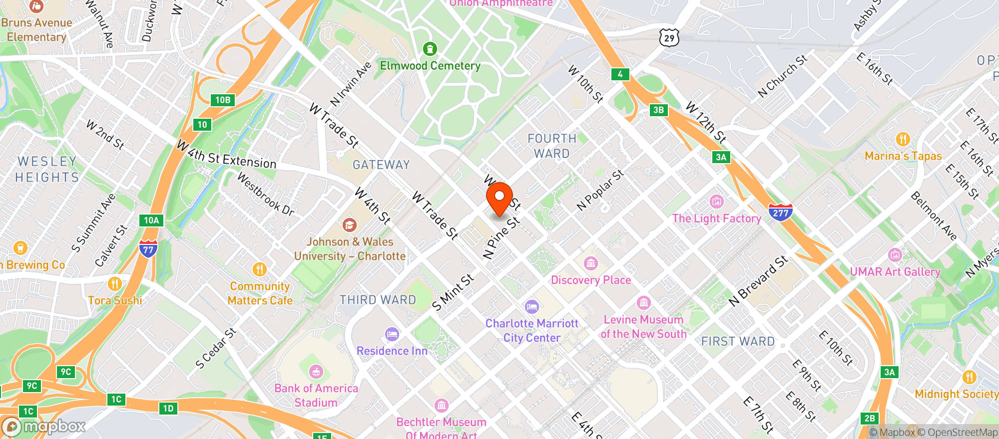Map showing The Conspiracy