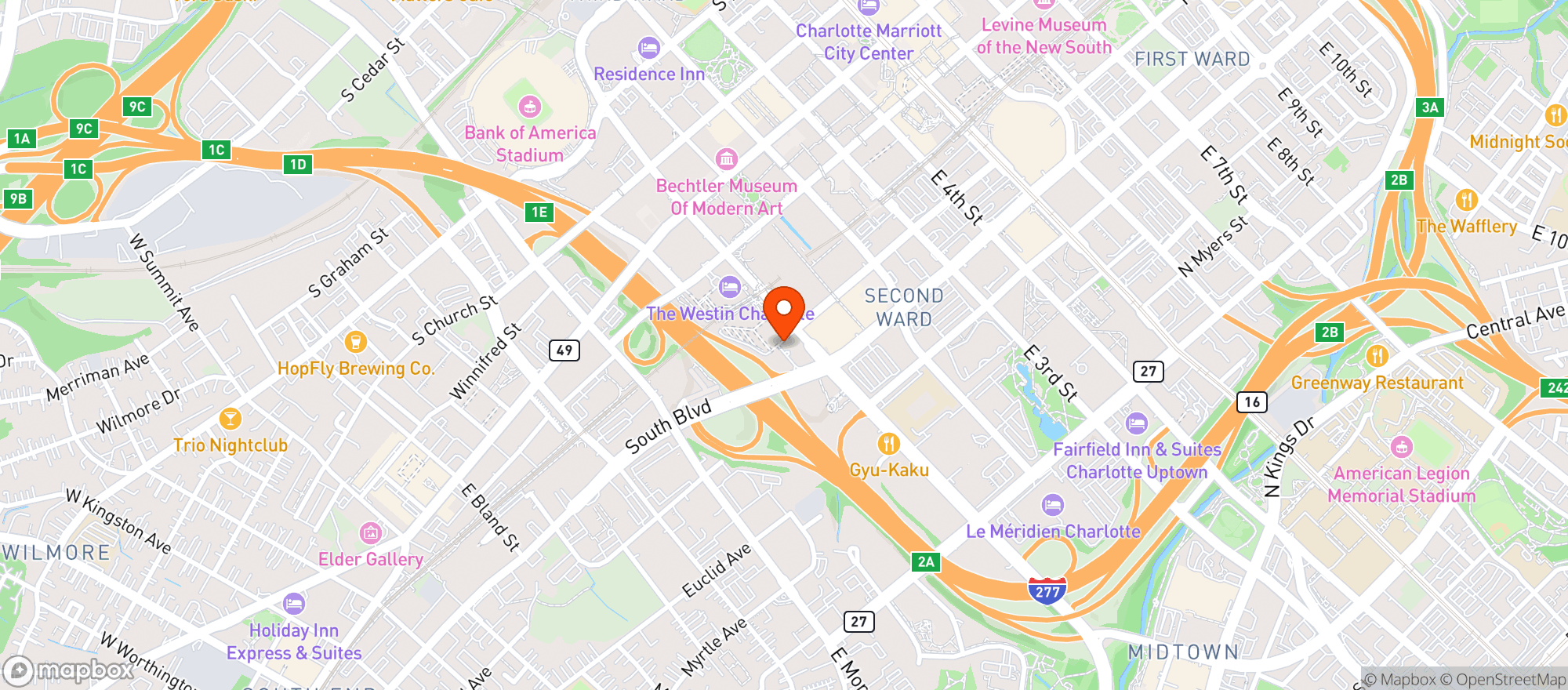 Map showing Whole Foods Market