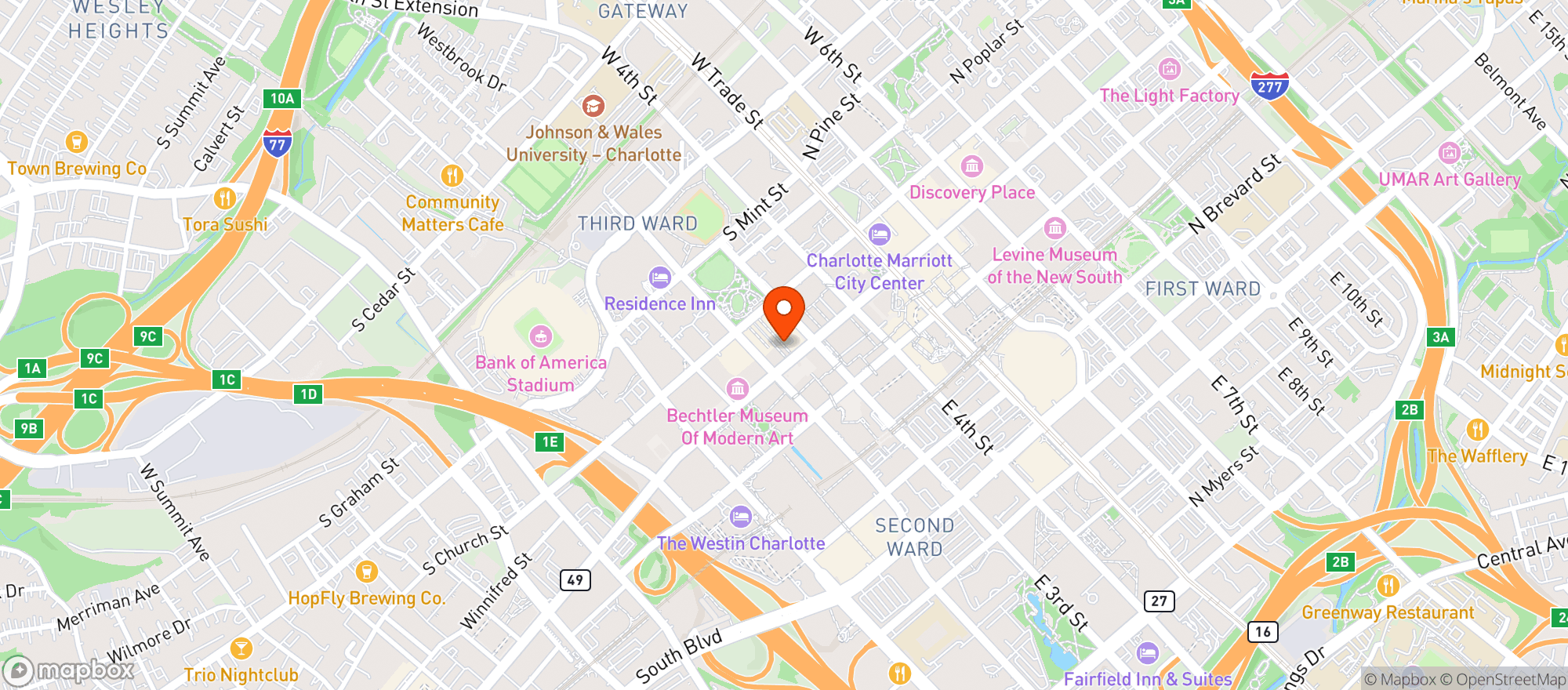 Map showing Apotheca Uptown