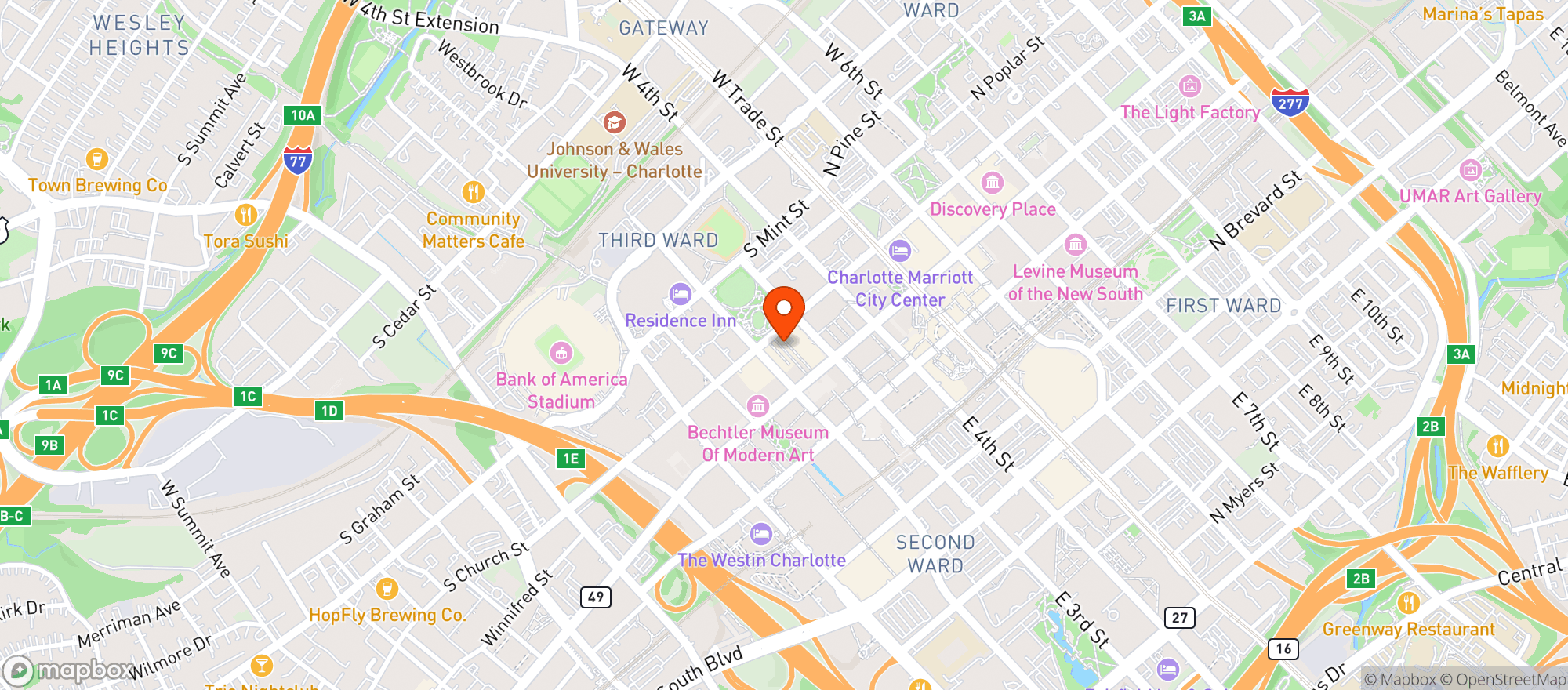 Map showing Courtyard Hooligans
