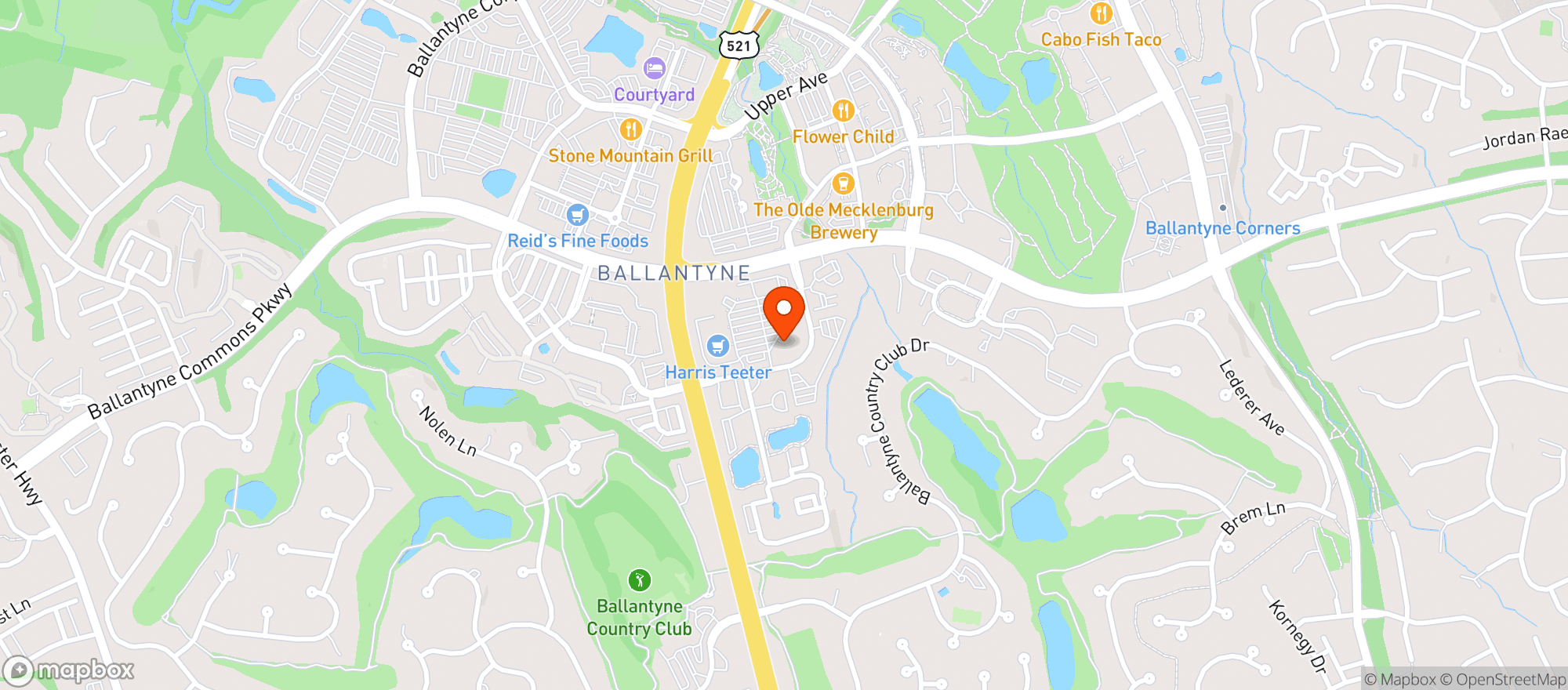 Map showing Zapata's Cantina Mexican Restaurant
