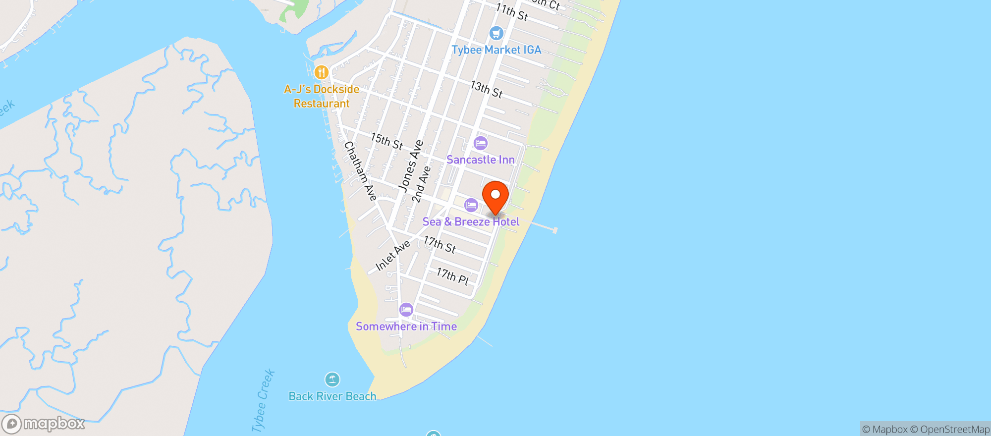 Map showing T S Chu Department Store