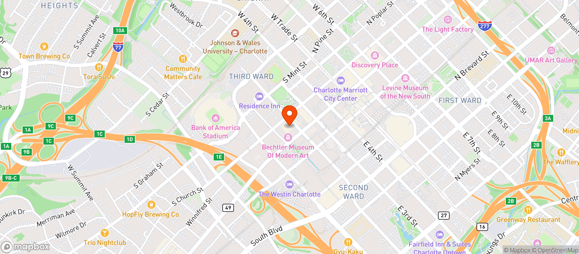 Map showing Rhino Market And Deli