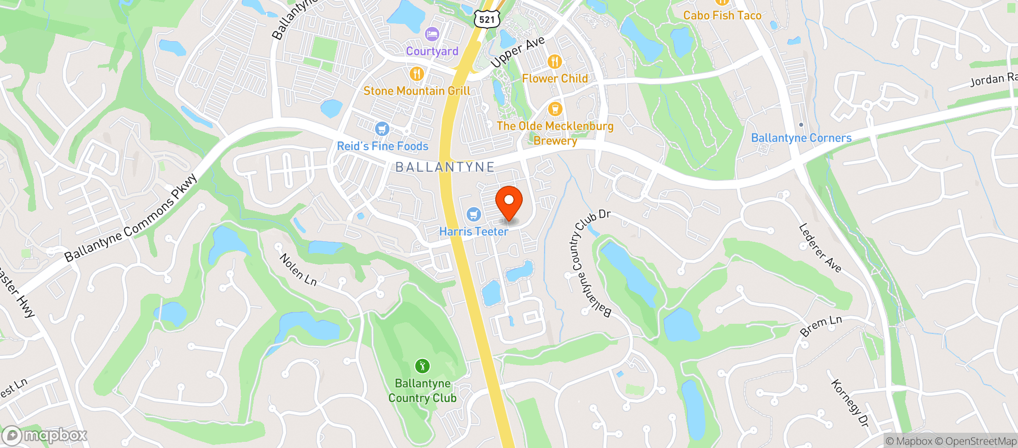 Map showing Bad Daddy's Burger Bar