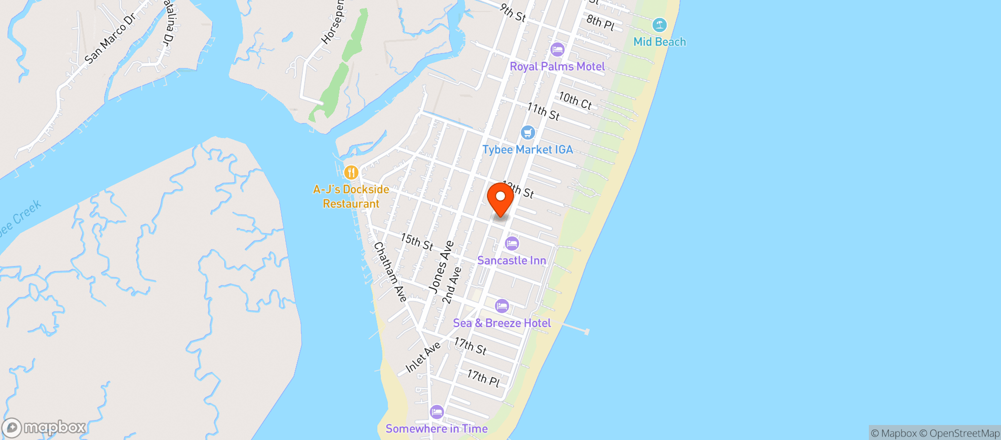 Map showing Citgo Quik Mart