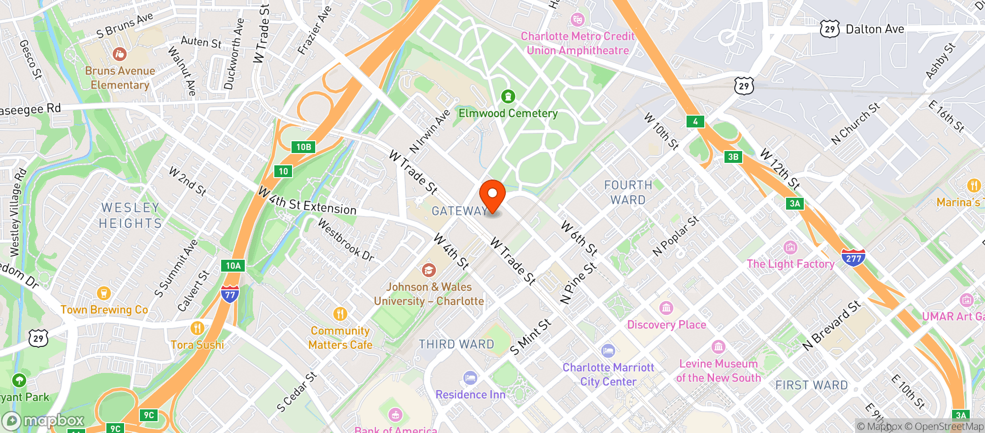 Map showing Cali Vapors Elite Smoke Shop - Uptown