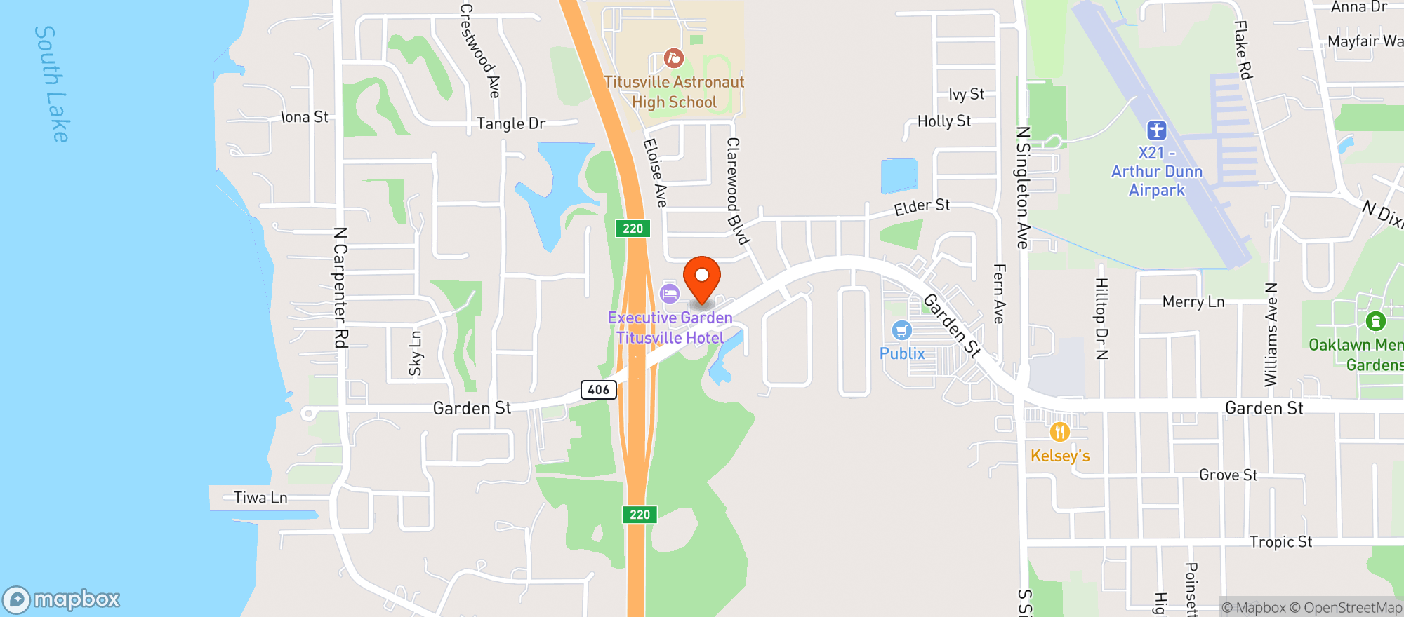 Map showing Sunshine Food Mart
