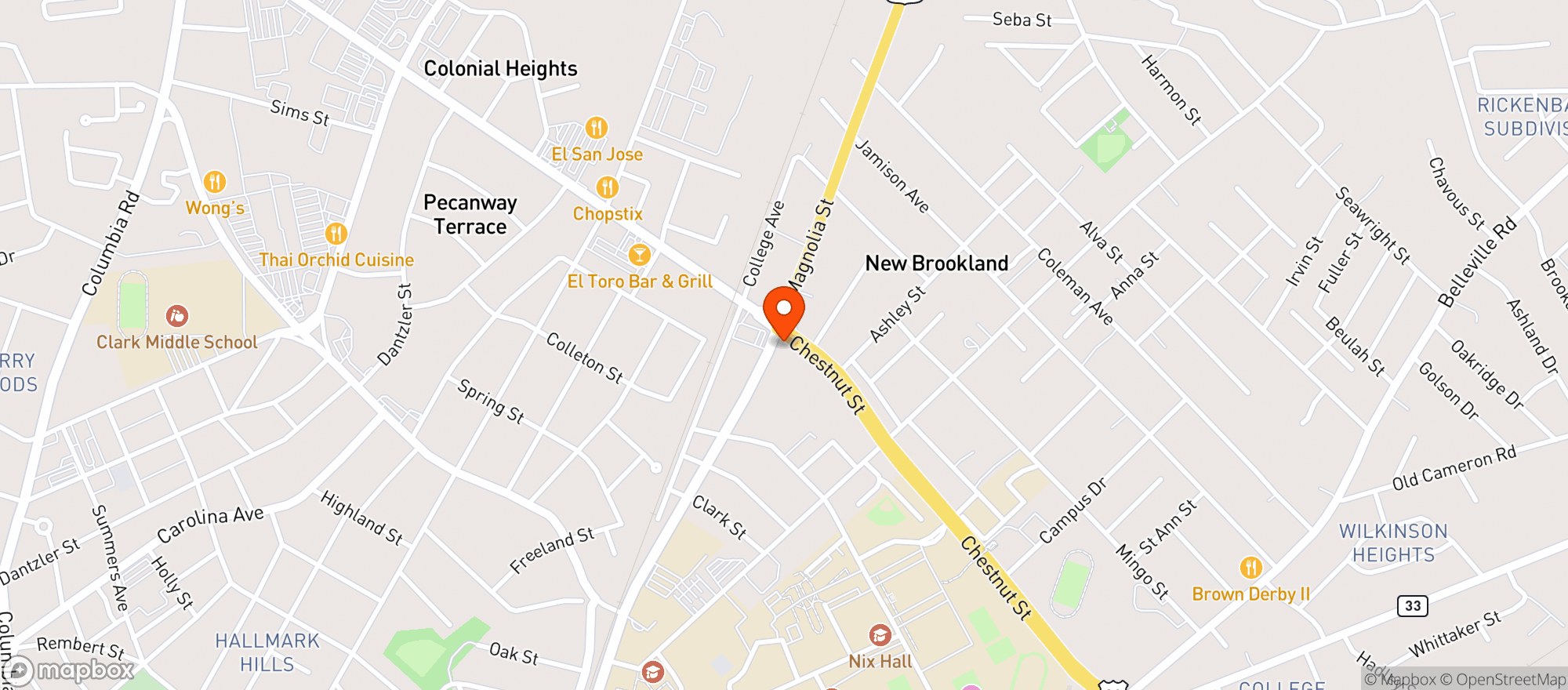 Map showing Quick Pantry