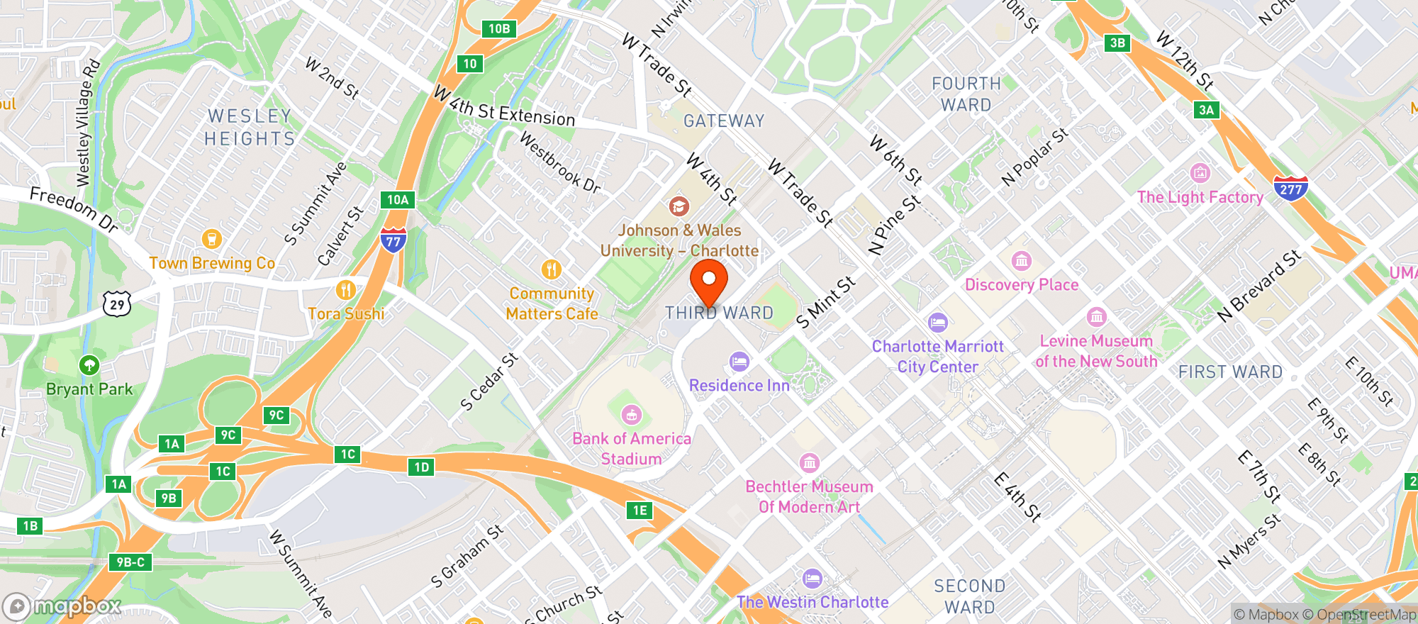 Map showing Graham St Pub & Patio