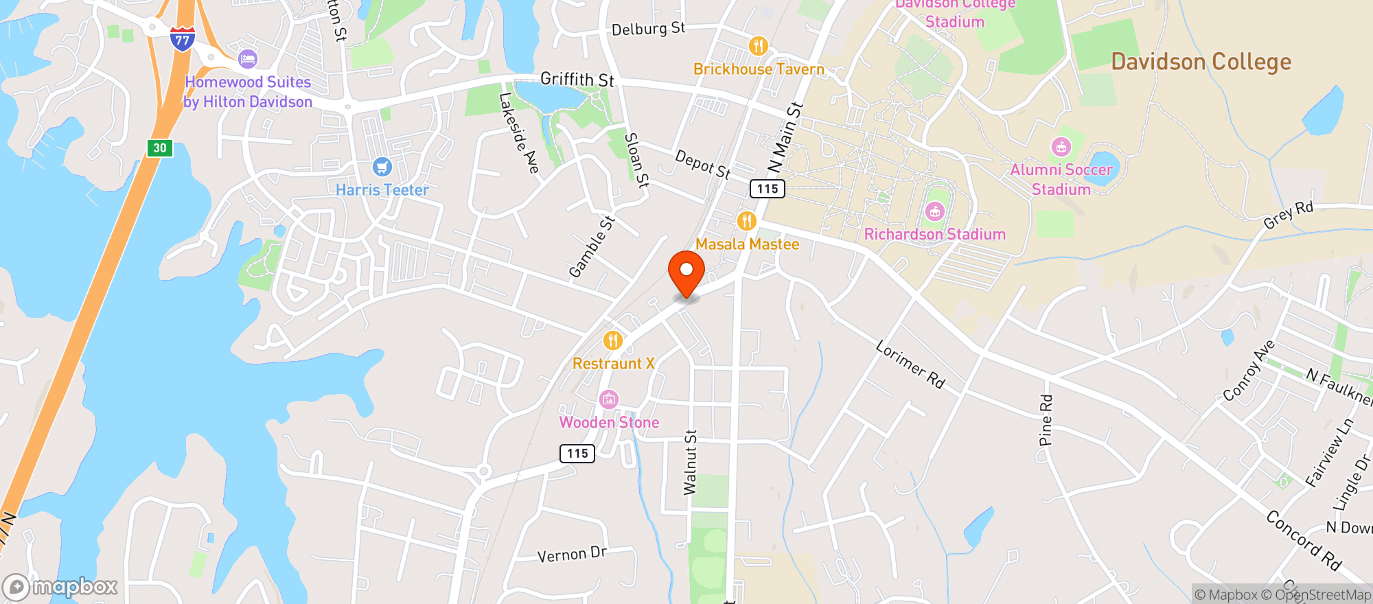 Map showing Side Bar Bottle Company